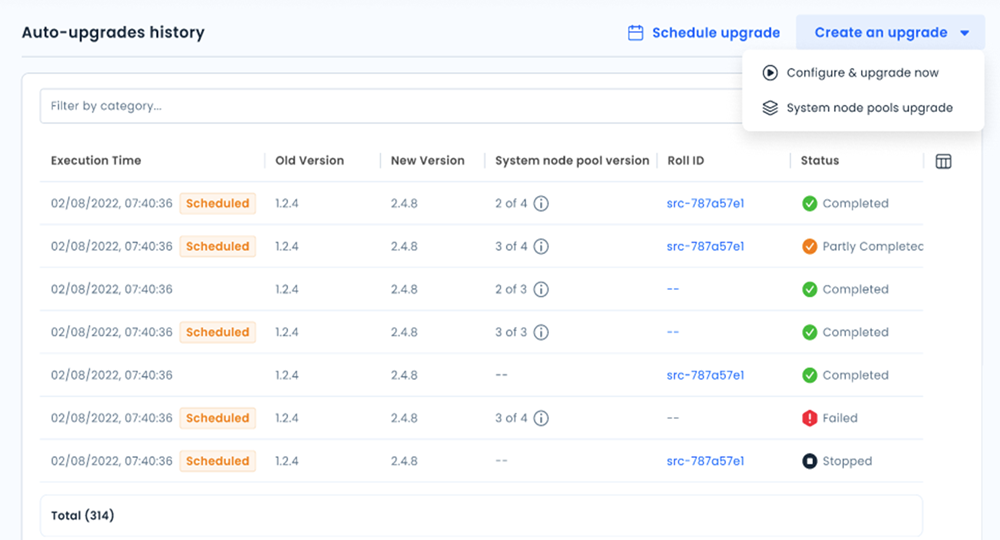 auto-upgrades-history-screen